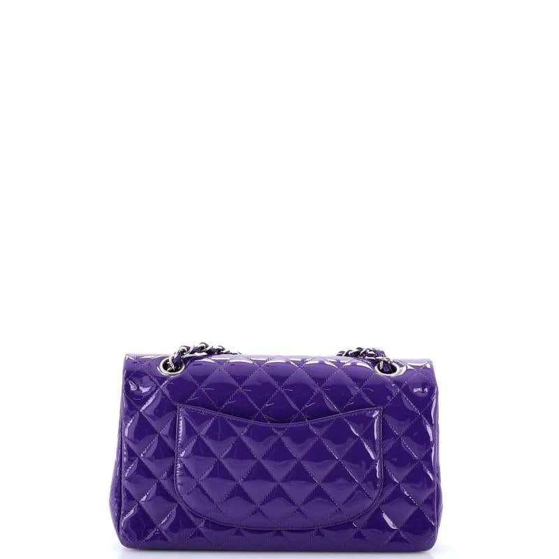 Chanel Classic Double Flap Bag Quilted Patent Medium - 3