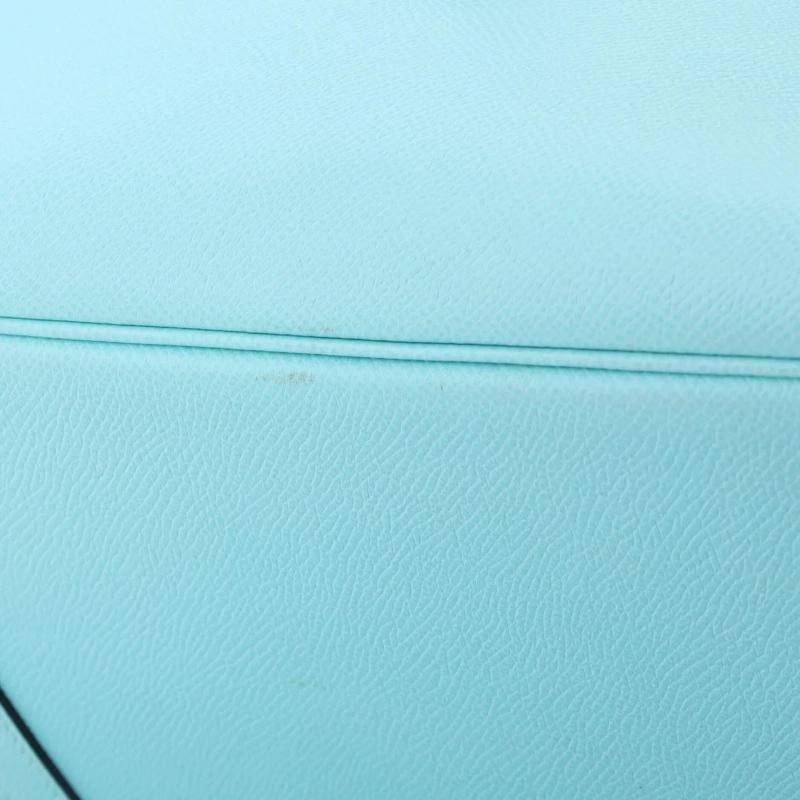 Hermes Birkin Handbag Blue Epsom with Palladium Hardware 30 - 8