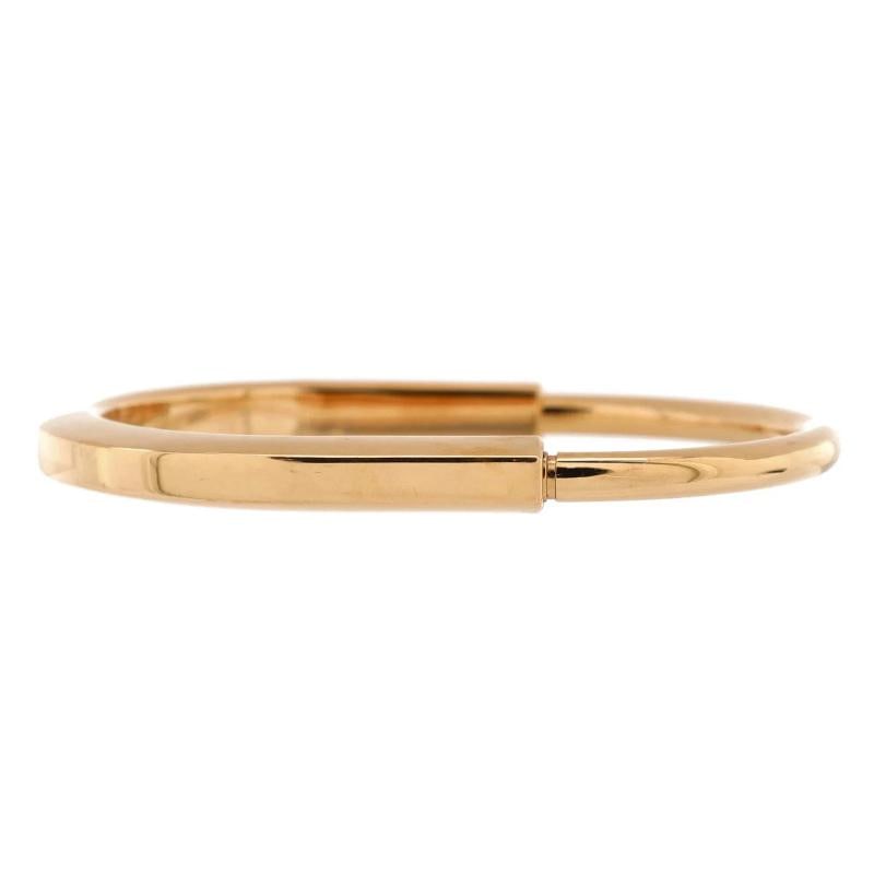 Tiffany & Co. Lock Bangle Bracelet 18K Rose Gold (1 of 5)