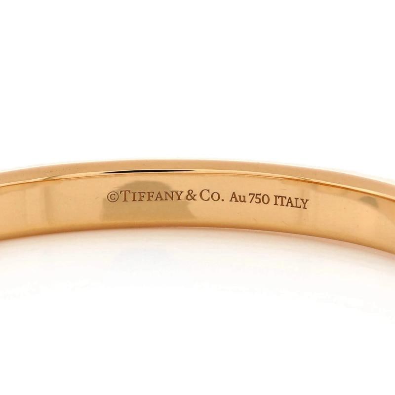 Tiffany & Co. Lock Bangle Bracelet 18K Rose Gold - 4