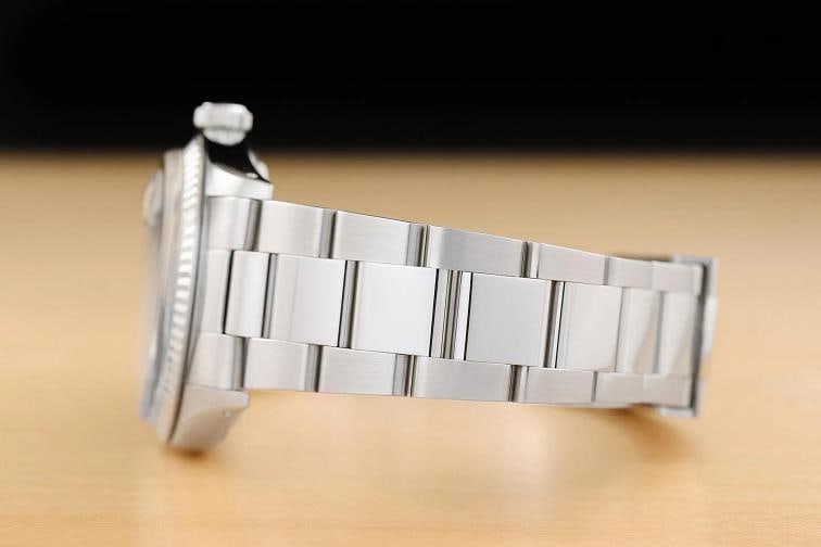 ROLEX MENS DATEJUST 16014 ICE BLUE ROMAN DIAL 18K WHITE GOLD STEEL OYSTER WATCH - 5