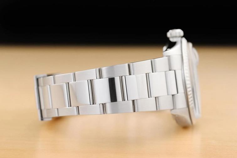 ROLEX MENS DATEJUST 16014 ICE BLUE ROMAN DIAL 18K WHITE GOLD STEEL OYSTER WATCH - 8