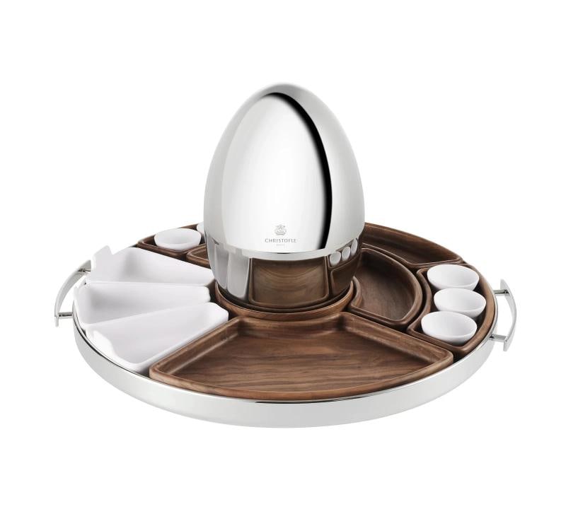 Christofle Luxury Product 24-Piece Silverware and Egg Cutlery Set with Tray - 2