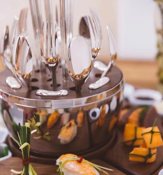 Christofle Luxury Product 24-Piece Silverware and Egg Cutlery Set with Tray - 4