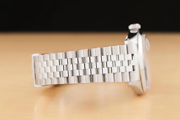 ROLEX OYSTER PERPETUAL DATE 1500 GREEN DIAMOND DIAL STAINLESS STEEL 34MM WATCH - 8