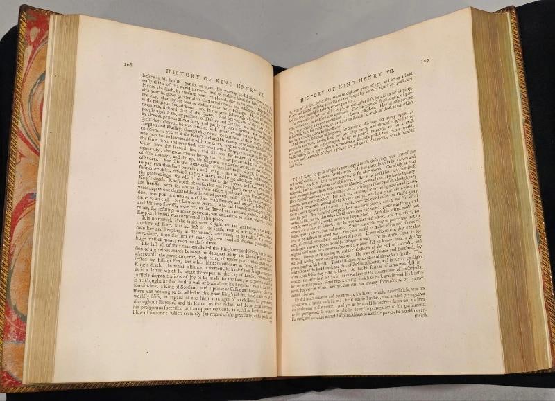 1765 Works of Francis Bacon Fine Leather Bindings Quarto 12" Tall Scarce Edition - 15