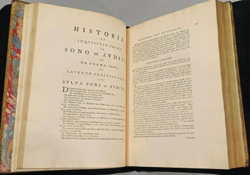 1765 Works of Francis Bacon Fine Leather Bindings Quarto 12" Tall Scarce Edition - 19