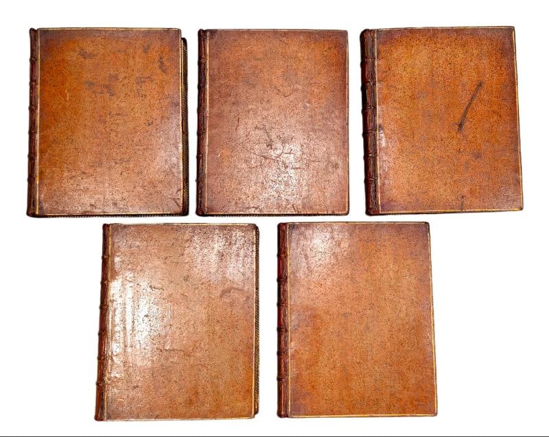 1765 Works of Francis Bacon Fine Leather Bindings Quarto 12" Tall Scarce Edition - 5