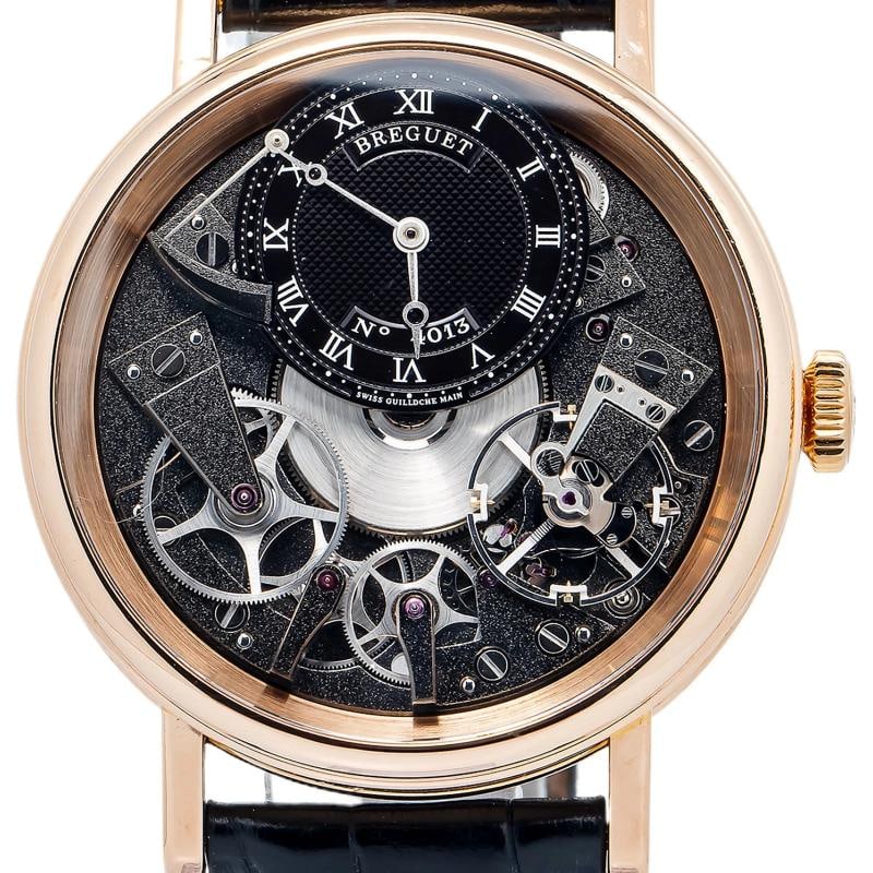Breguet Tradition 7057 2021 Paper 18k Rosegold Black Dial Manual Men's 40mm - 2
