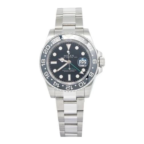 Rolex GMT-Master II 116710 Oyster SS Black Dial Auto Men's Watch 40mm: Condition: Pre-owned - Good: This item has been gently used but is in good condition. It might have a few signs of wear, like light scratches or tarnishing. ,Brand: Rolex,REFERENCE: 116710,Model: GMT-