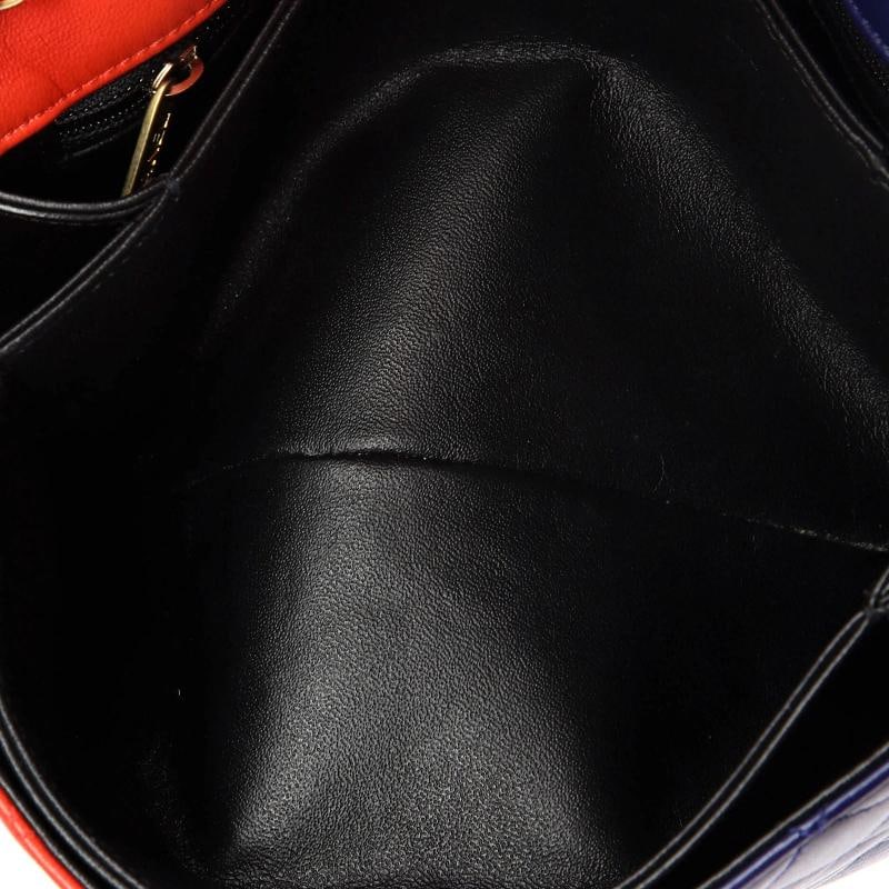 Chanel CC Clasp Chain Flap Bag Multicolor Quilted Lambskin Medium - 5