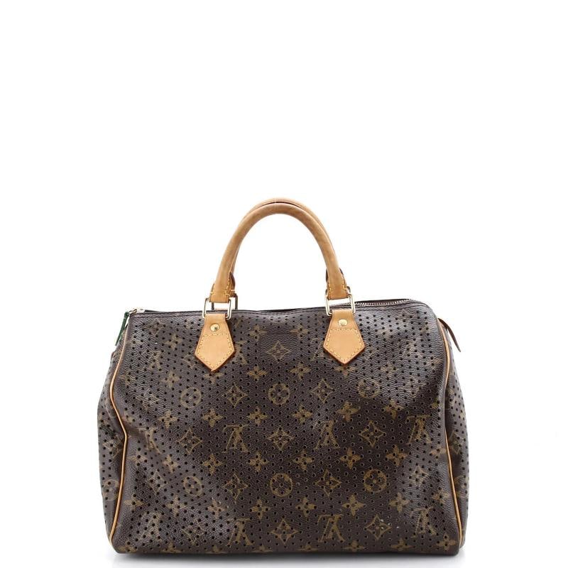 Louis Vuitton Speedy Handbag Perforated Monogram Canvas 30 - 3