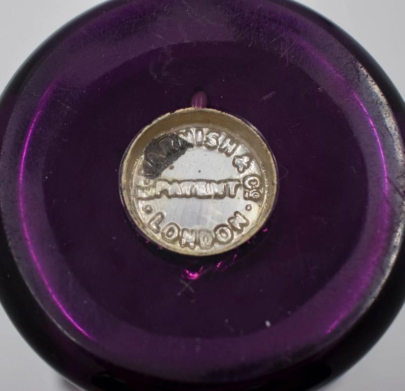 Rare Signed Purple E. Varnish & Co. Mercury Art Glass Vase, Circa 1885 - 5