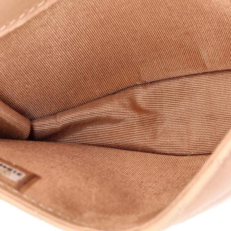 Chanel Top Handle Flap Coin Purse with Chain Quilted Lambskin - 6