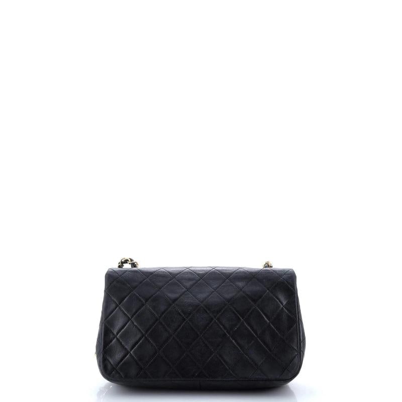 Chanel Vintage Full Flap Bag Quilted Lambskin Medium - 3