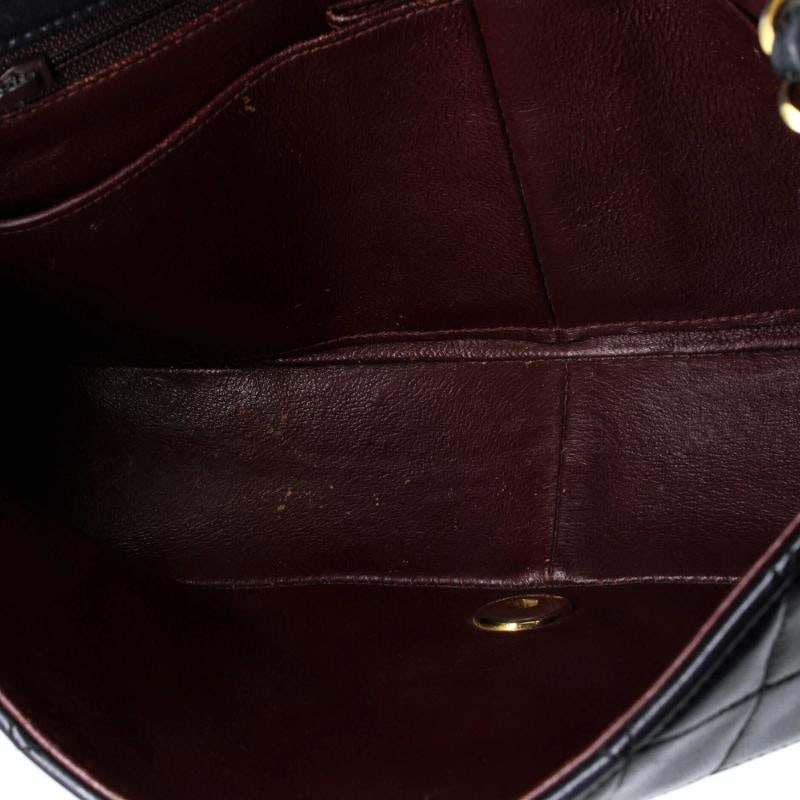 Chanel Vintage Full Flap Bag Quilted Lambskin Medium - 5