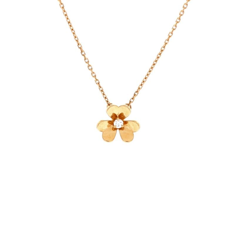 Van Cleef & Arpels Frivole Pendant Necklace 18K Yellow Gold and Diamond Mini: Condition: Pre-owned - Good,Brand: Van Cleef & Arpels,Main Stone: Diamond,Metal: 18K Yellow Gold,Metal Purity: 18K,Style: Pendant,Type: Necklace,Color: Yellow Gold,Material: 18K Yellow Gold, Diamond 