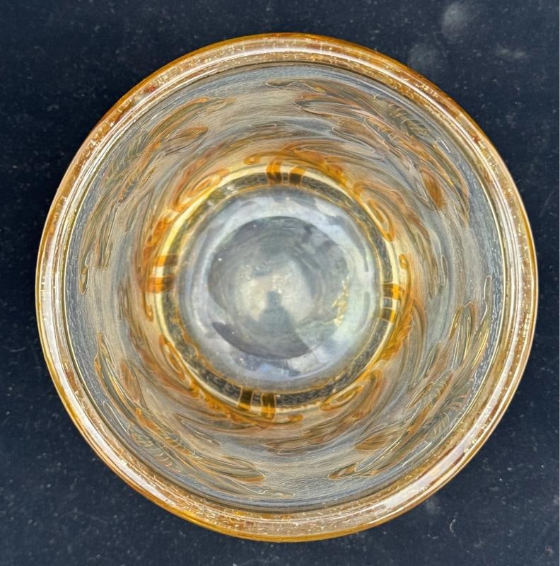 Signed Thomas Webb Cameo Fleur Glass Yellow Flowers Irises 8" Vase - 2