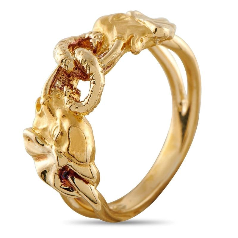Carrera y Carrera 18K Yellow Gold Elephant Ring CA20-122225 - 2