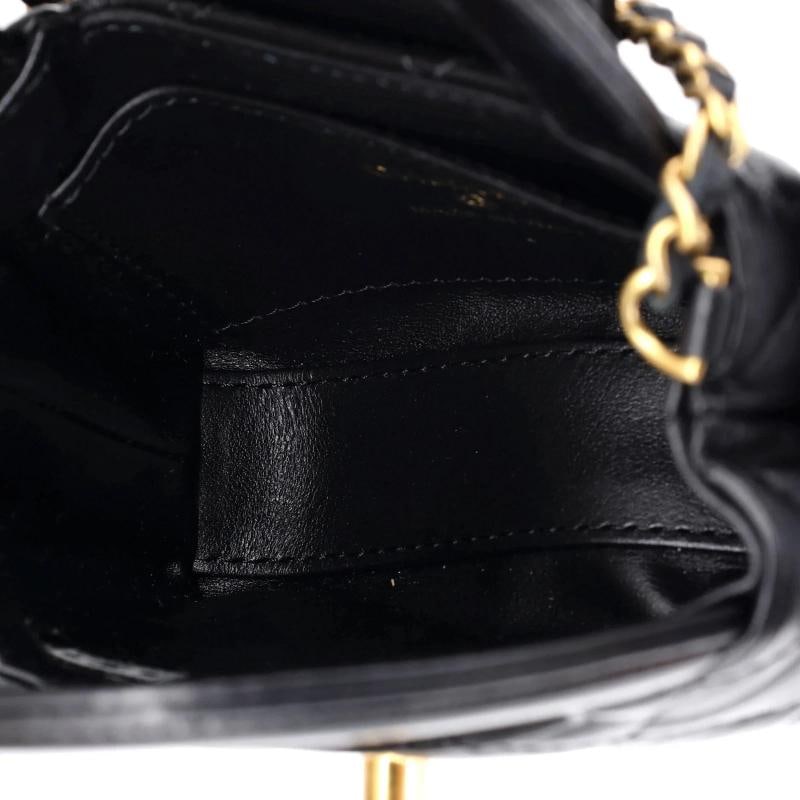 Chanel Kelly Top Handle Shopping Bag Quilted Shiny Aged Calfskin Nano - 5