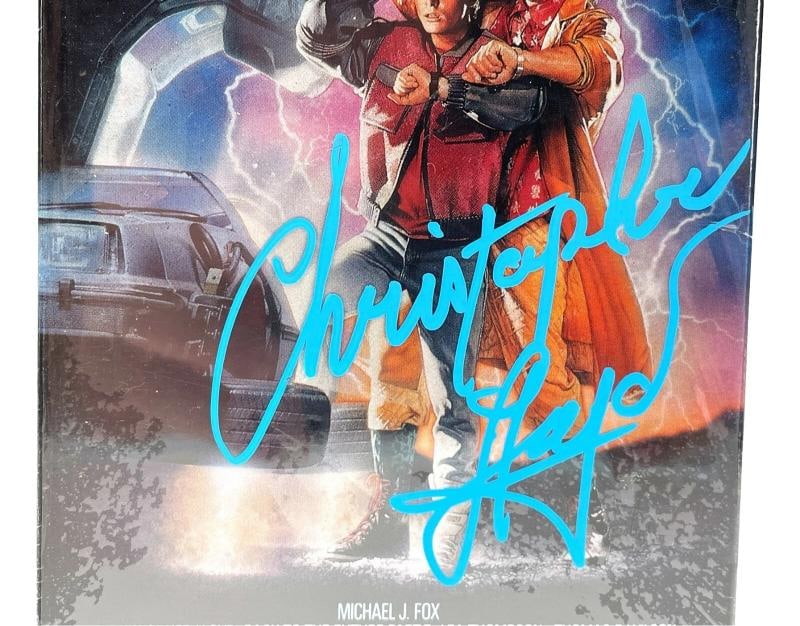 Christopher Lloyd Autographed SEALED Back to Future II VHS Tape 1989 JSA COA - 3