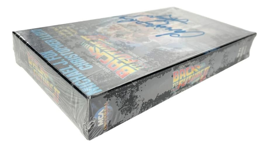Christopher Lloyd Autographed SEALED Back to Future II VHS Tape 1989 JSA COA - 4