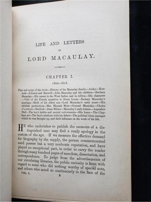 1854 First Editions Works of Lord Macaulay Fine Leather Bindings By Zaehnsdorf - 12