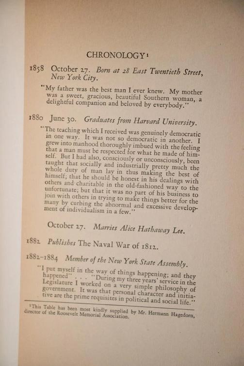 1923 Theodore Roosevelt by Lord Charnwood 1st Edition Leather Bound by Lauriat - 6