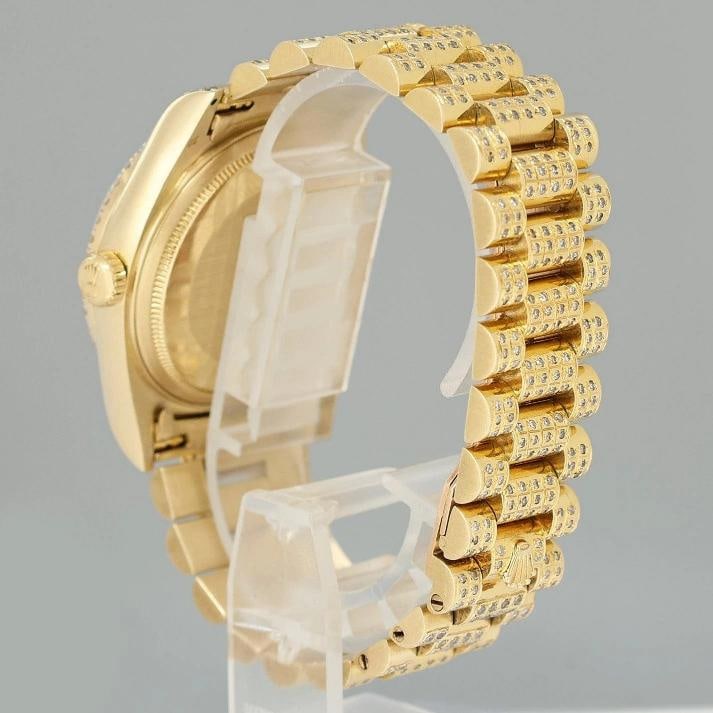 Rolex DateJust 36mm 16018 Yellow Gold Mother of Pearl Diamond President Band Box - 4