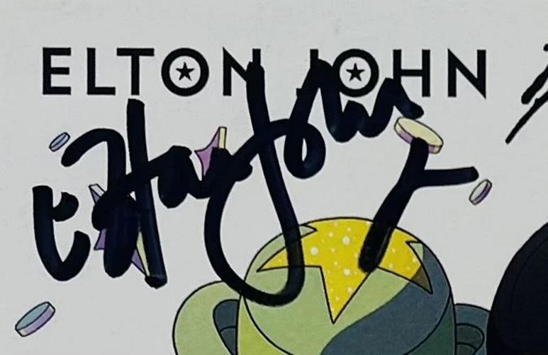 ELTON JOHN Signed Autograph "Cold Heart" Pnau Remix CD Cover JSA LOA - 2