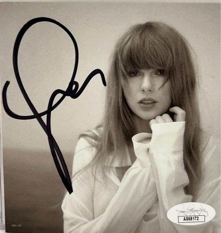 TAYLOR SWIFT Signed Autograph CD Insert "The Tortured Poets Department" JSA 172: Industry: Music,Signed: Yes,Autograph Authentication: James Spence (JSA),Original/Reproduction: Original,Country of Origin: United States