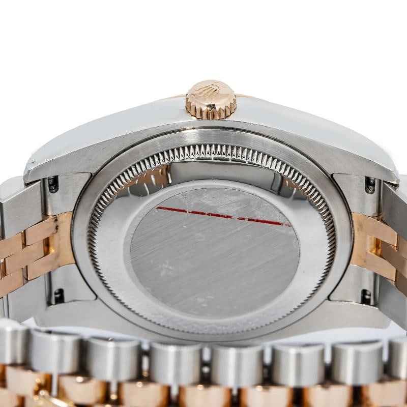 Rolex Datejust 116231 18k Rose Gold Factory Black Diamond Dial Unisex Watch 36mm - 6