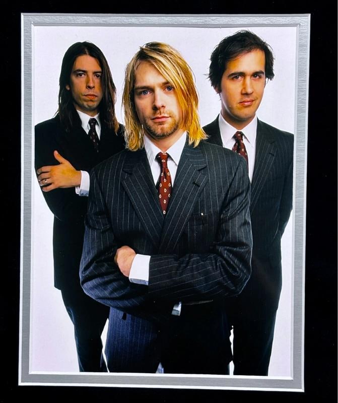 Nirvana In Utero Original Unused Backstage Pass Gold Record Framed Kurt Cobain - 8