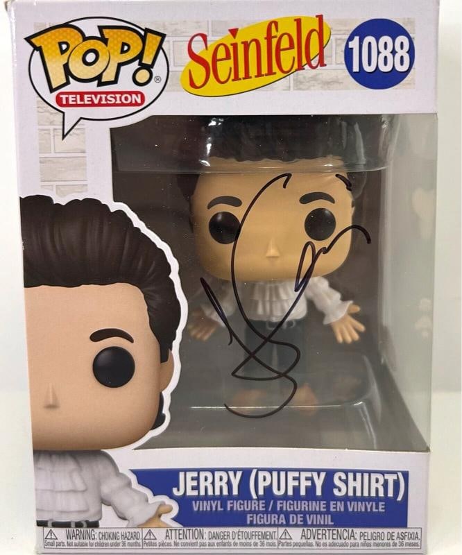 JERRY SEINFELD Signed Autograph FUNKO POP JSA COA SEINFELD JERRY PUFFY SHIRT (1 of 4)
