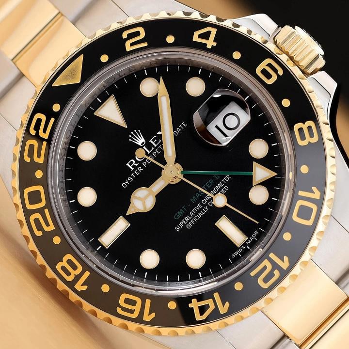 2012 CARD ROLEX GMT MASTER II 40MM 116713LN 18K GOLD STEEL 2-TONE CERAMIC WATCH (1 of 12)