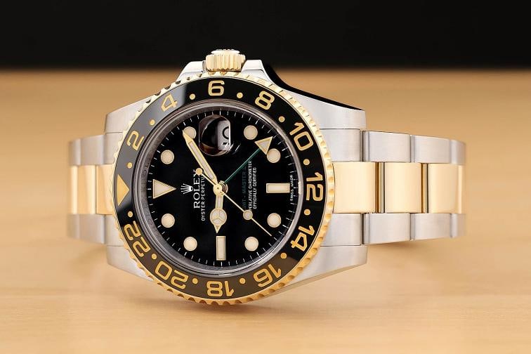 2012 CARD ROLEX GMT MASTER II 40MM 116713LN 18K GOLD STEEL 2-TONE CERAMIC WATCH - 2