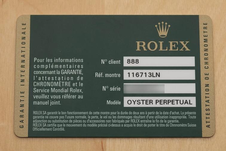 2012 CARD ROLEX GMT MASTER II 40MM 116713LN 18K GOLD STEEL 2-TONE CERAMIC WATCH - 6