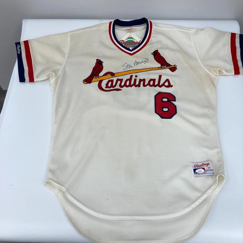 Stan Musial Signed Authentic Rawlings St. Louis Cardinals Jersey JSA COA - 3