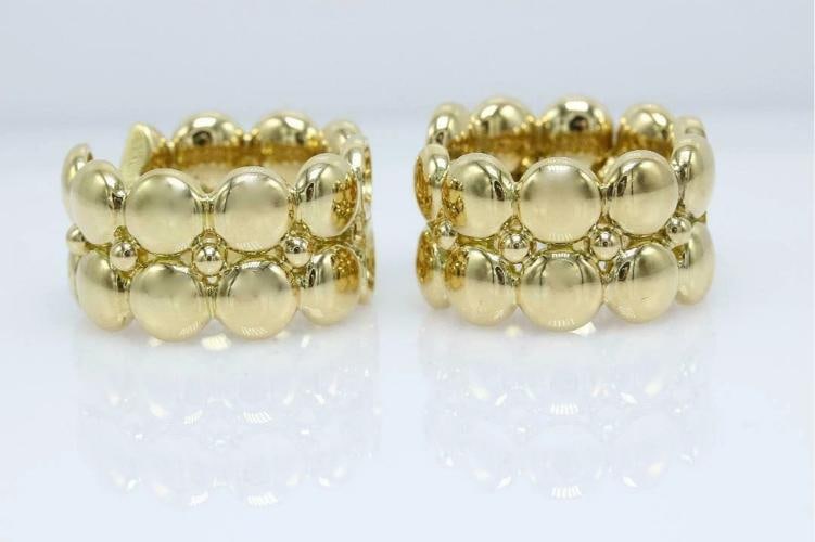 Cartier Honeymoon Collections Huggie Earrings 18k Yellow Gold $10,000 Retail - 12