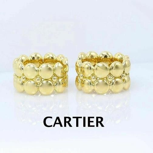 Cartier Honeymoon Collections Huggie Earrings 18k Yellow Gold $10,000 Retail - 2