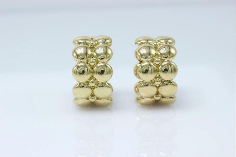 Cartier Honeymoon Collections Huggie Earrings 18k Yellow Gold $10,000 Retail - 8