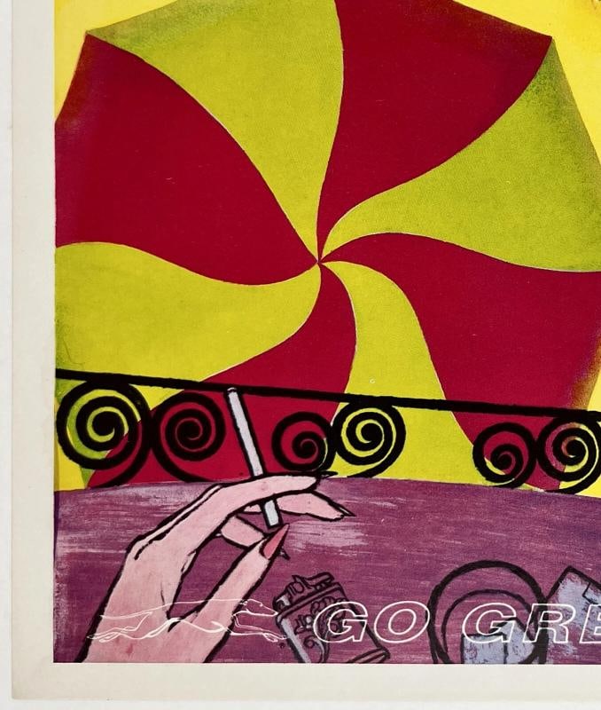 Original Vintage Mini Poster GREYHOUND FLORIDA Bus Travel Sun Beach 11" x 14" OL - 4