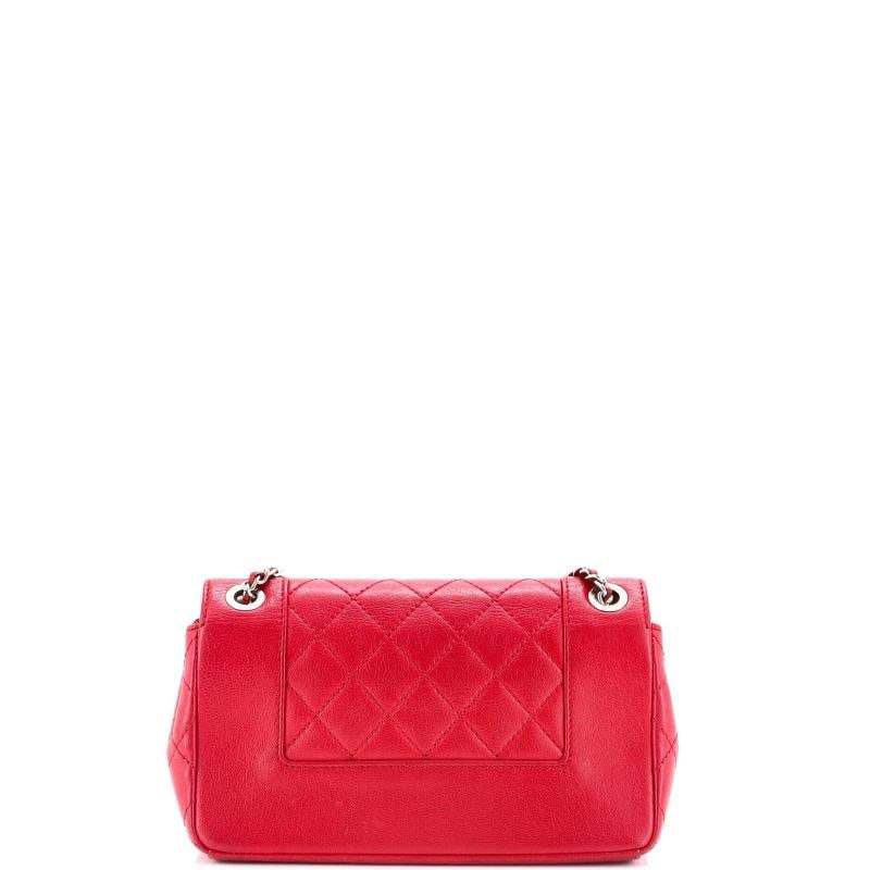 Chanel Mademoiselle Vintage Flap Bag Quilted Sheepskin Small - 3