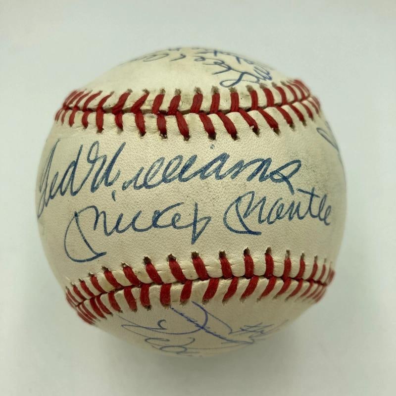 500 Home Run Signed Baseball With 18 Sigs! Mickey Mantle Ted Williams PSA DNA (1 of 8)