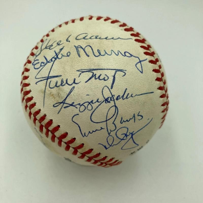 500 Home Run Signed Baseball With 18 Sigs! Mickey Mantle Ted Williams PSA DNA - 4