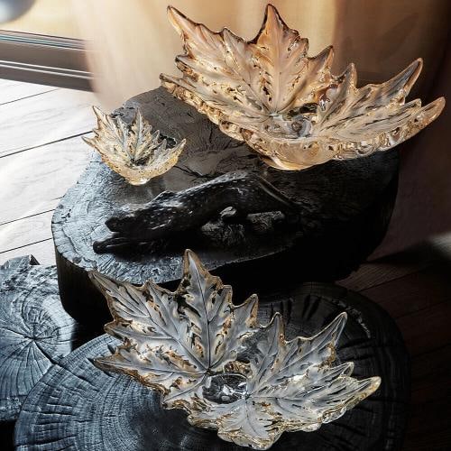 NEW LALIQUE CHAMPS-ELYSEES SMALL GOLD LUSTER BOWL #10599100 BRAND NIB - 3