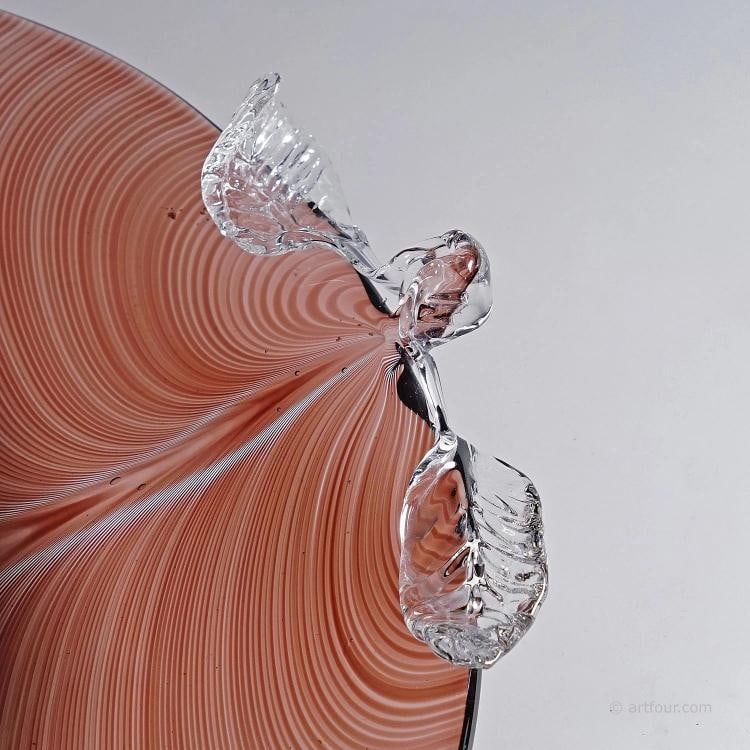 Vintage Tessuto Plate by Tyra Lundgren for Venini, Murano - 4