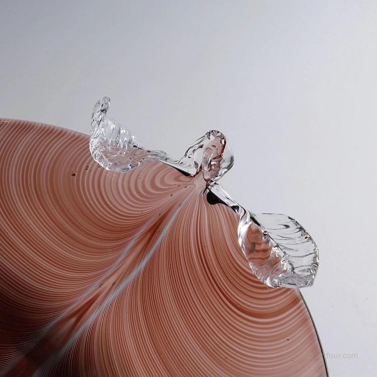 Vintage Tessuto Plate by Tyra Lundgren for Venini, Murano - 5