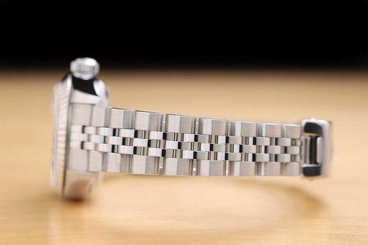 ROLEX LADIES DATEJUST 79174 SALMON ROMAN DIAL 18K GOLD STAINLESS STEEL WATCH - 5