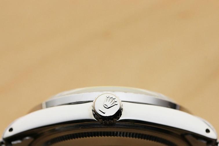 MENS ROLEX DATEJUST SILVER DIAMOND 18K WHITE GOLD BEZEL & STAINLESS STEEL WATCH - 8